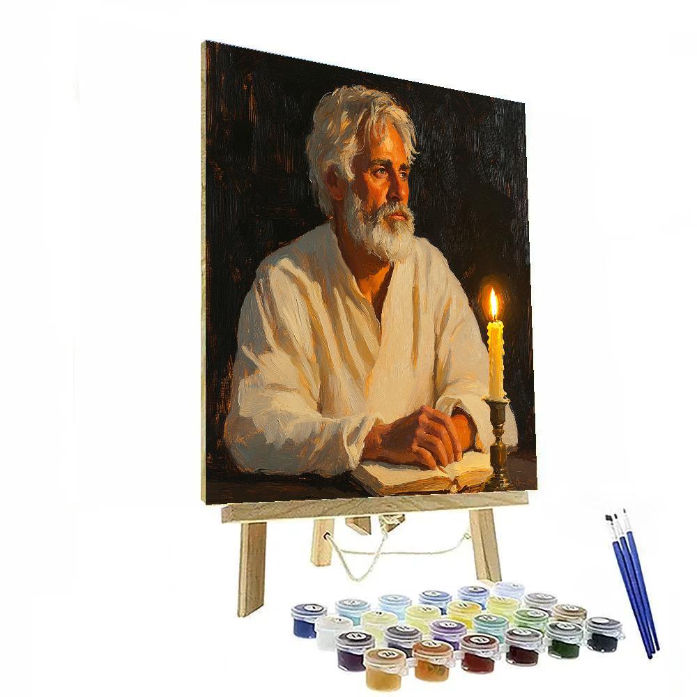 Rembrandt Inspired Philosopher By Candle painting number kit