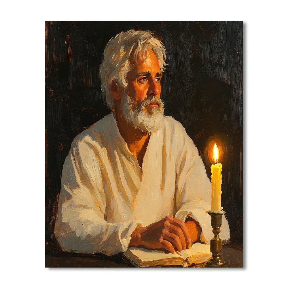 Rembrandt Inspired Philosopher By Candle painting number kit