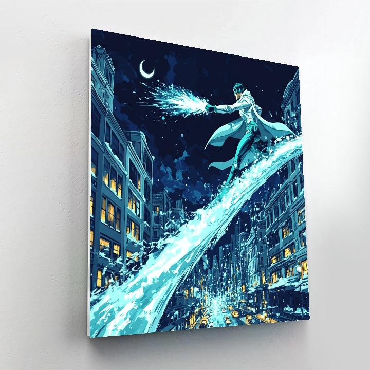 Frozone Frozen Bridge City Glide Disney Inspired Paint by numbers kits
