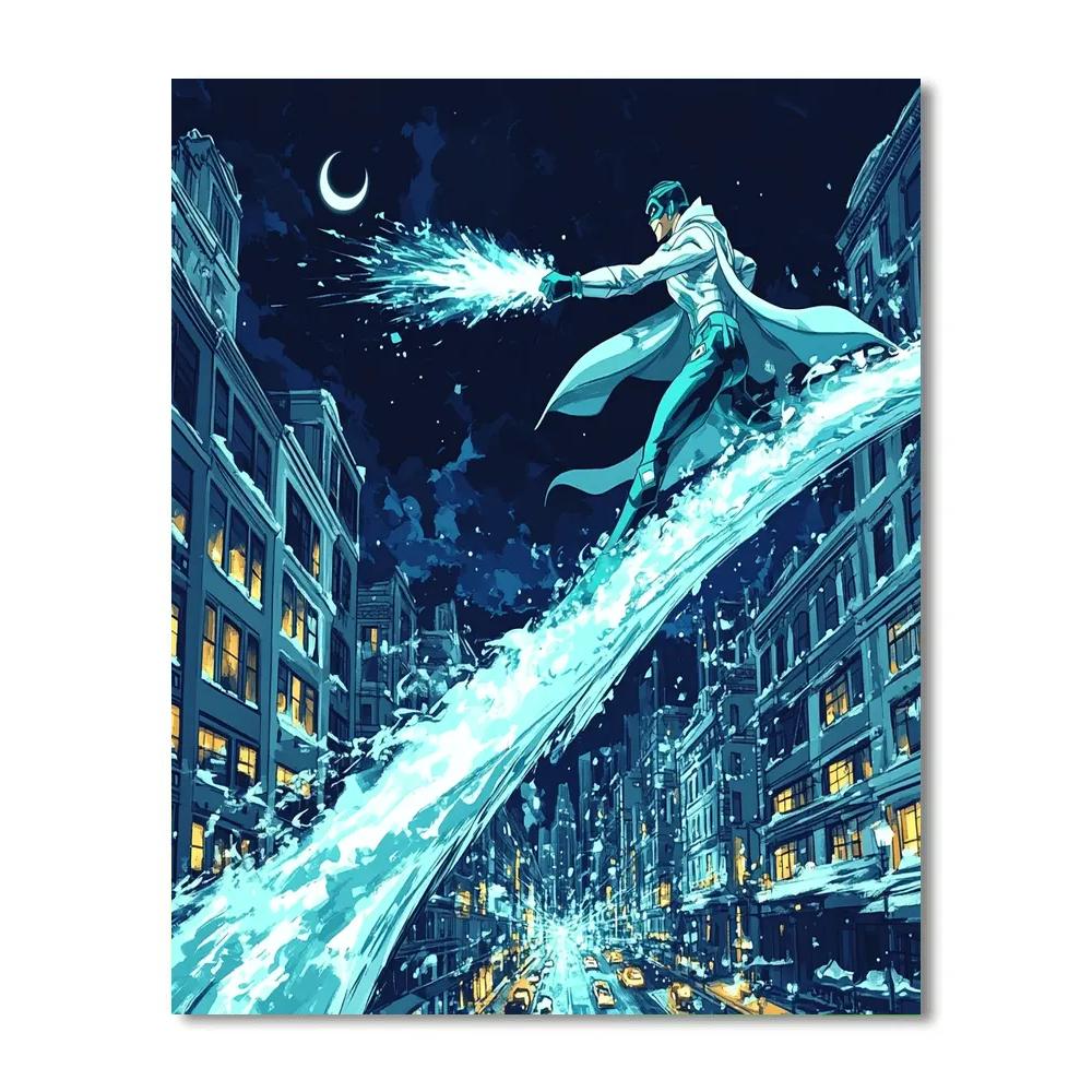 Frozone Frozen Bridge City Glide Disney Inspired Paint by numbers kits
