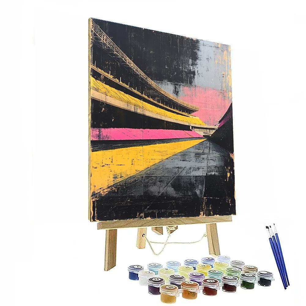 Francis Bacon Inspired Empty Stadium paint by number