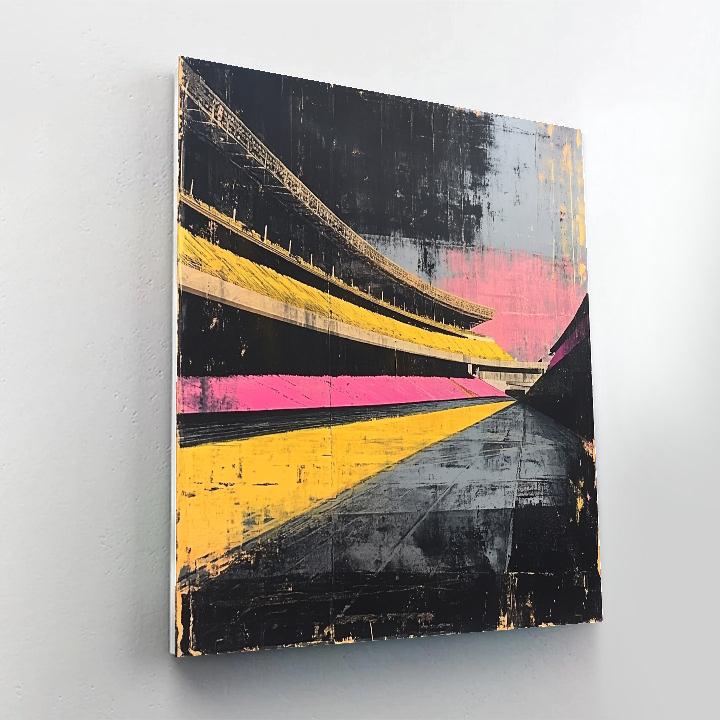 Francis Bacon Inspired Empty Stadium paint by number