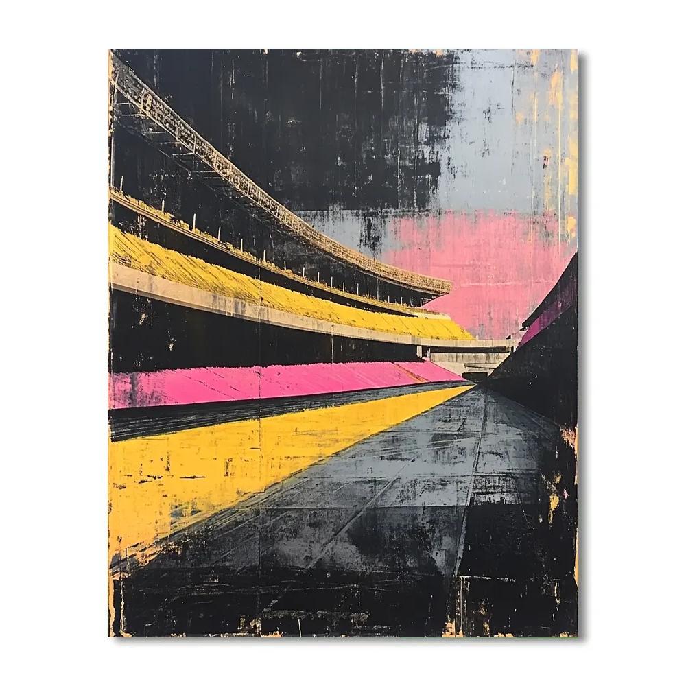 Francis Bacon Inspired Empty Stadium paint by number
