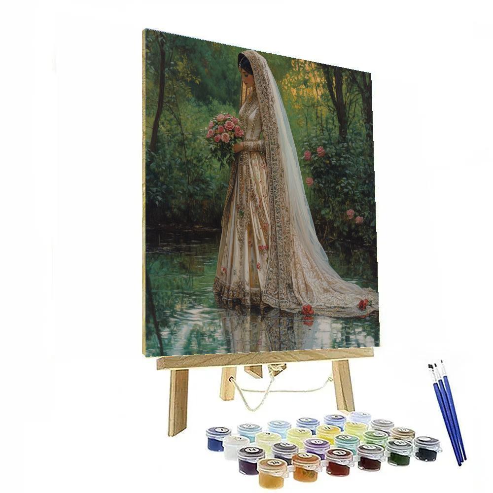 John Everett Millais Inspired Woodland Bride Paint by numbers kits