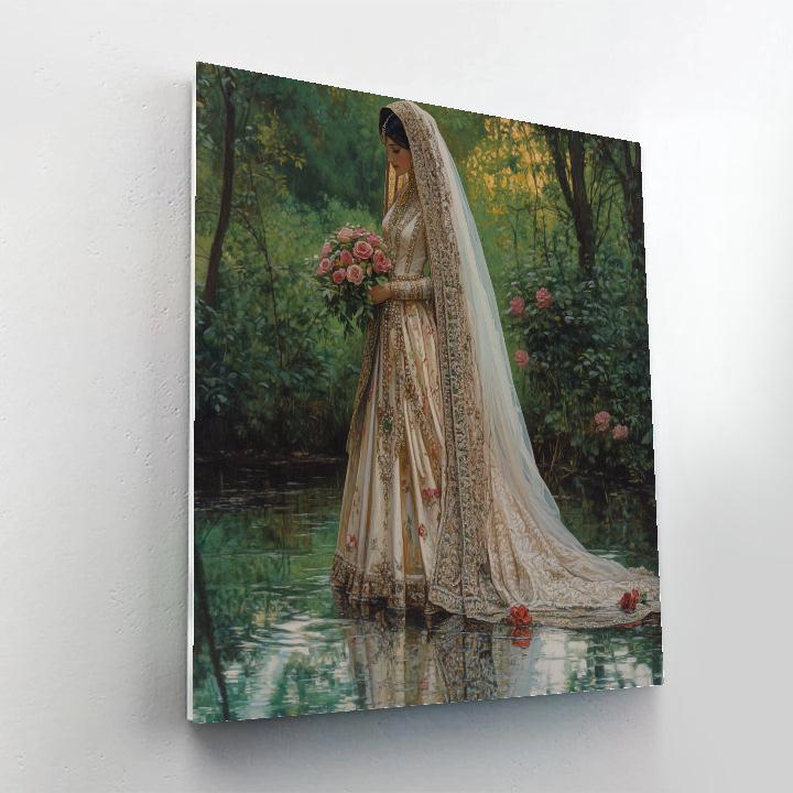 John Everett Millais Inspired Woodland Bride Paint by numbers kits