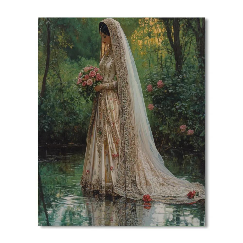 John Everett Millais Inspired Woodland Bride Paint by numbers kits
