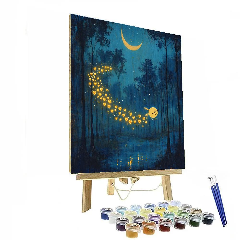 Ray Firefly Star Shaped Glow Trail Disney Inspired Number painting