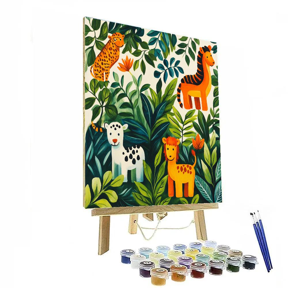Henri Rousseau Inspired Carnival Of Beasts Paint by numbers kits