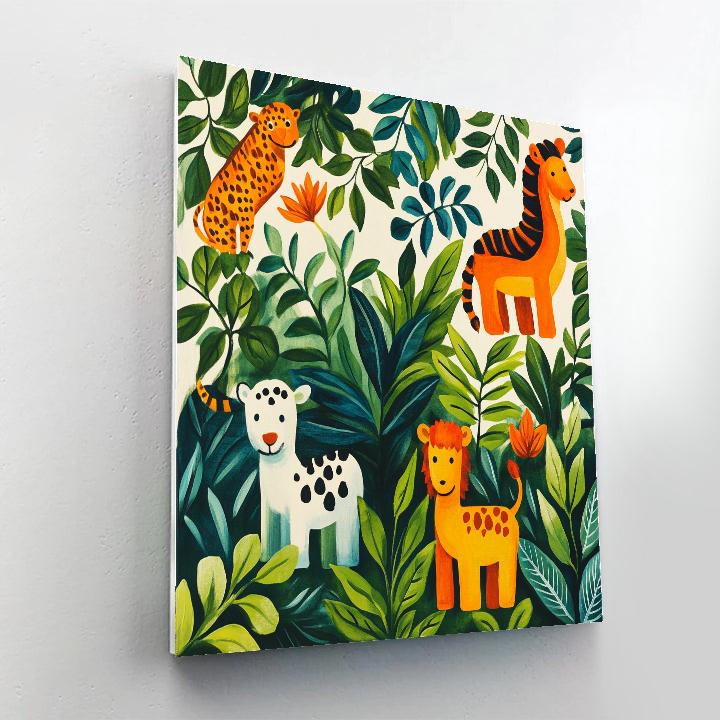 Henri Rousseau Inspired Carnival Of Beasts Paint by numbers kits