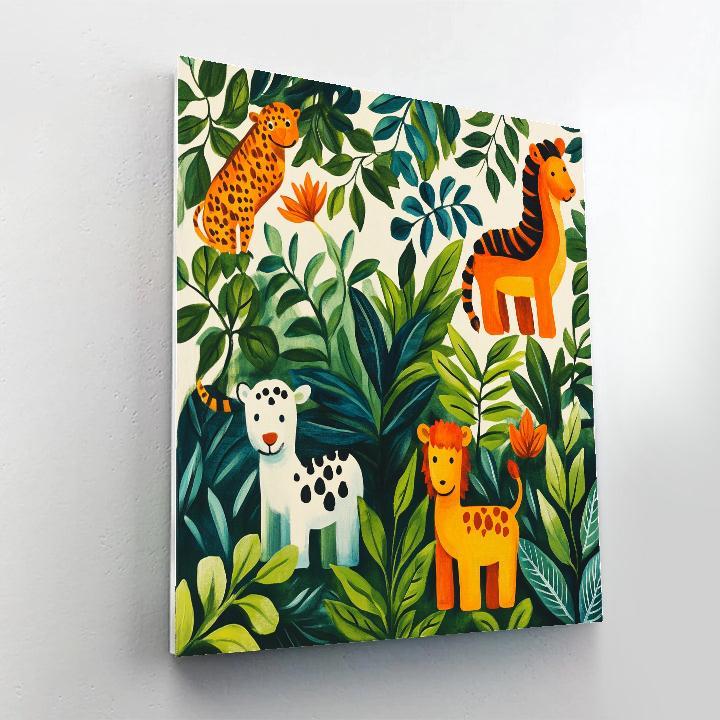 Henri Rousseau Inspired Carnival Of Beasts Paint by numbers kits