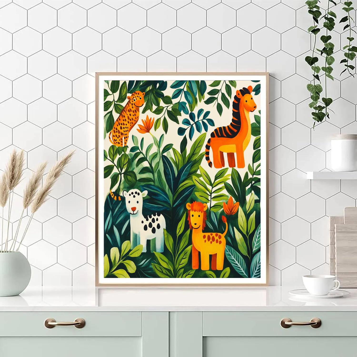 Henri Rousseau Inspired Carnival Of Beasts Paint by numbers kits