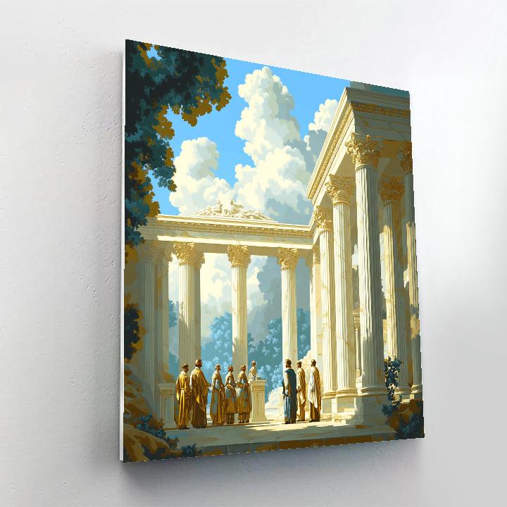 Jacques Louis David Inspired Explorers Oath Numbered painting kits