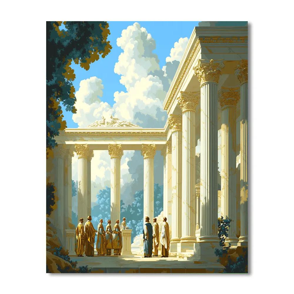 Jacques Louis David Inspired Explorers Oath Numbered painting kits