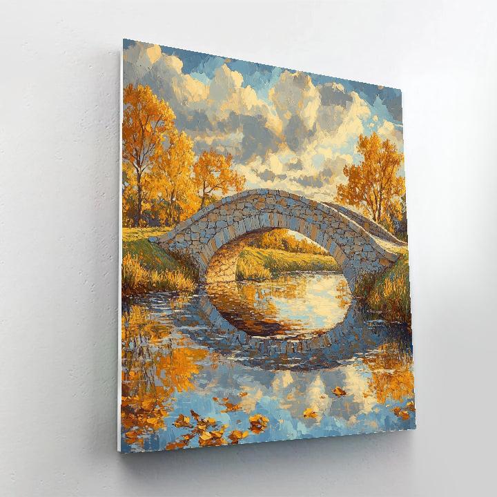 John Constable Inspired Autumn Bridge painting number kit