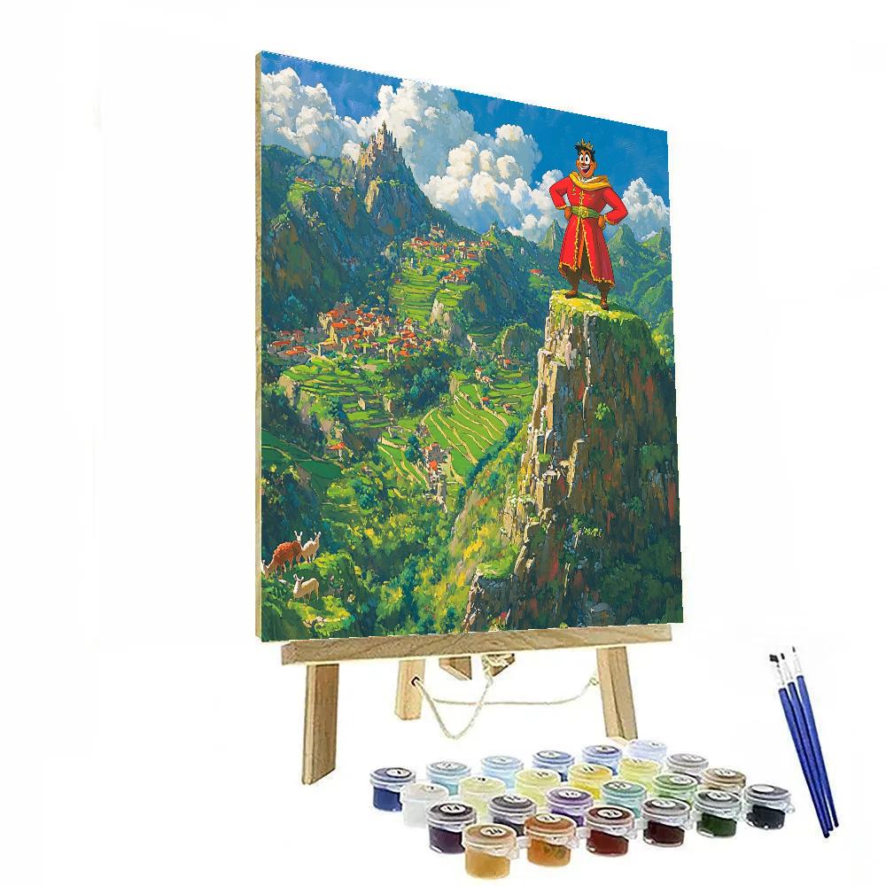 Kuzco Mountain Llama Lookout Disney Inspired DIY paint by numbers