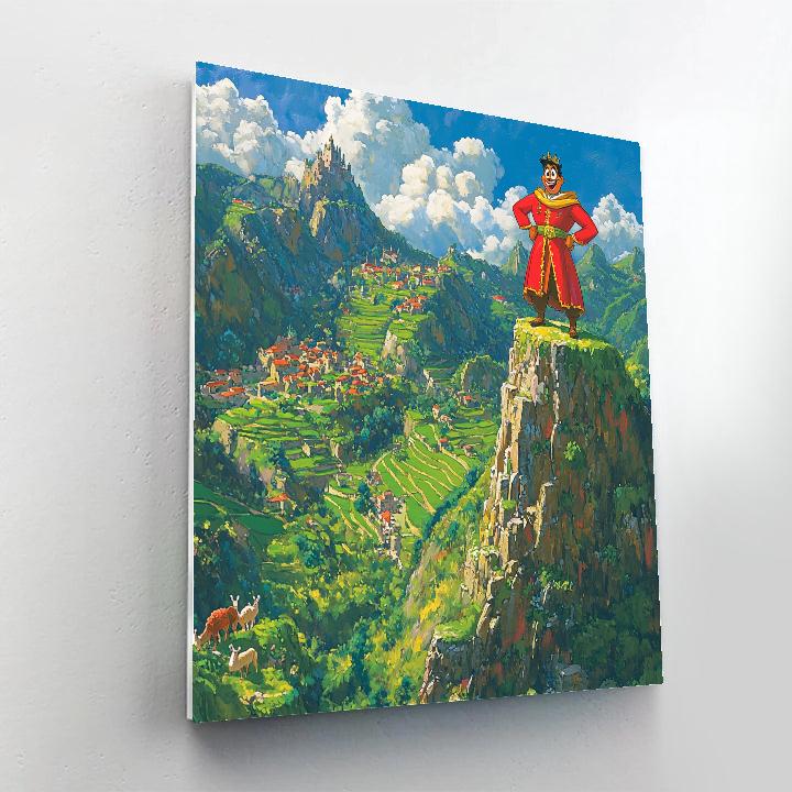 Kuzco Mountain Llama Lookout Disney Inspired DIY paint by numbers