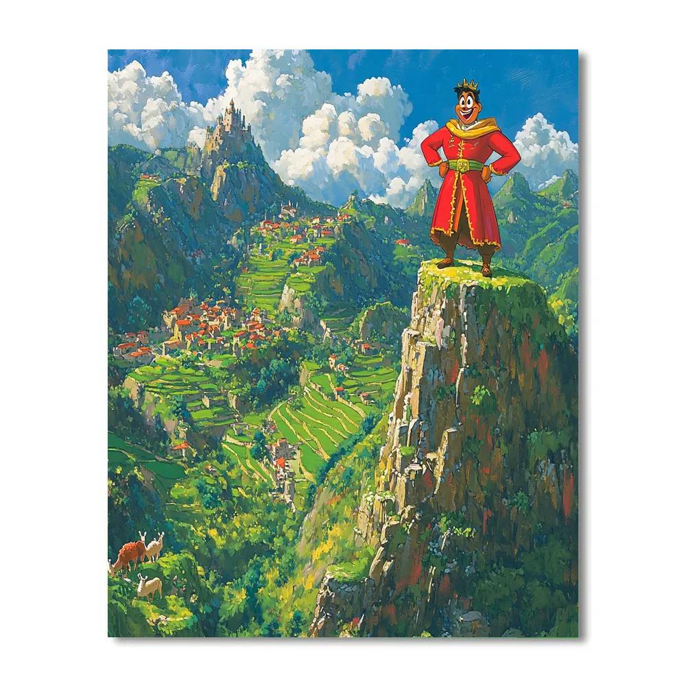 Kuzco Mountain Llama Lookout Disney Inspired DIY paint by numbers
