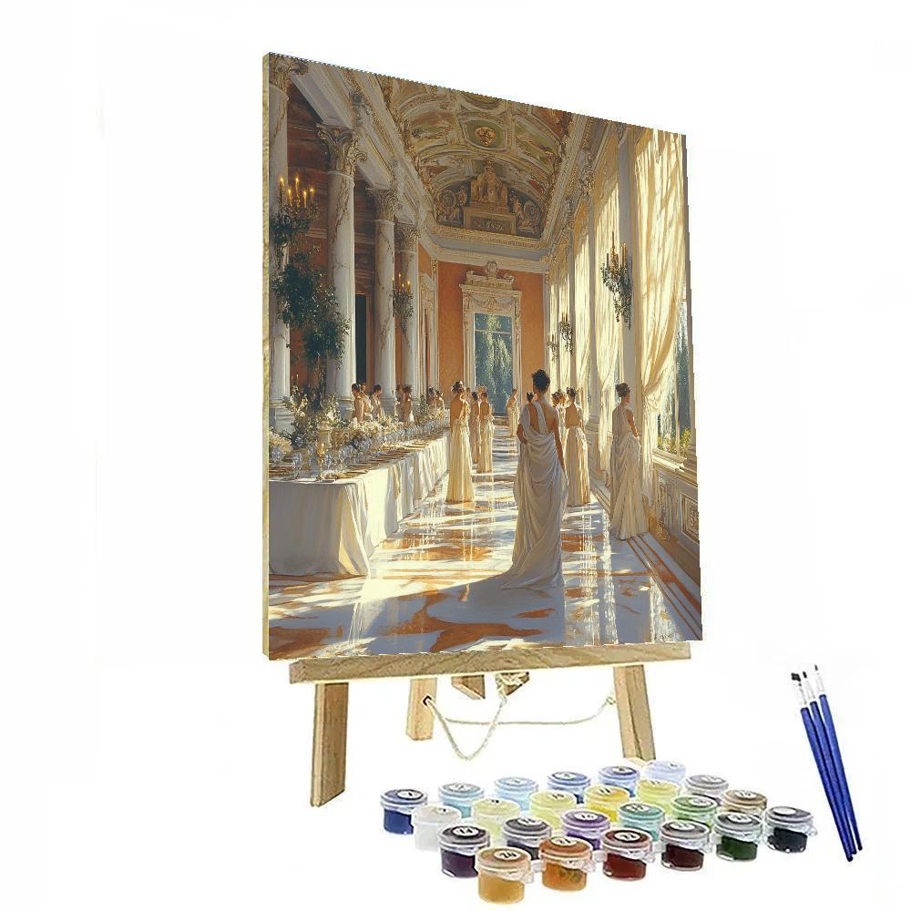 Lawrence Alma Tadema Inspired Marble Banquet painting number kit