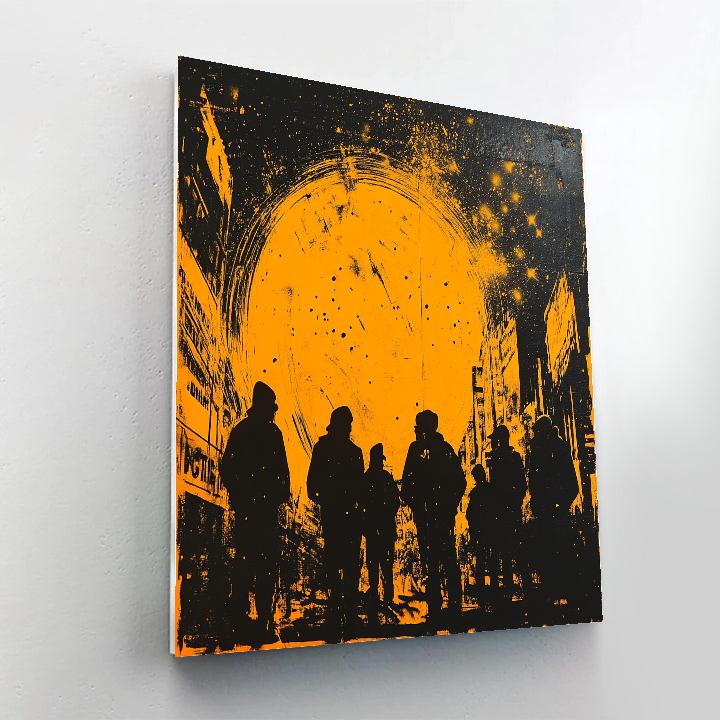 Banksy Inspired Cosmic Protest painting number kit