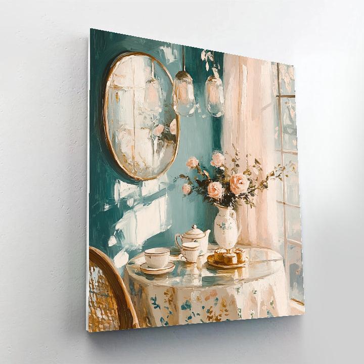 Pierre Bonnard Inspired Window Breakfast Number painting