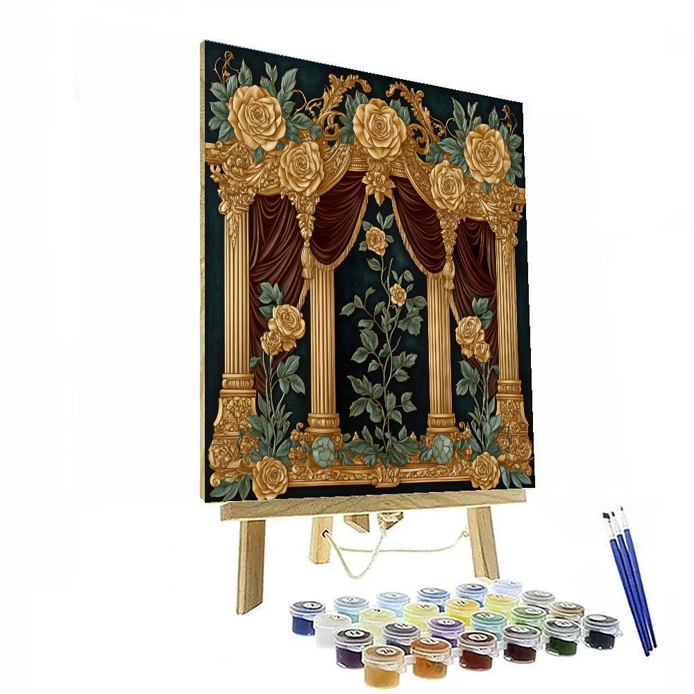 Gustav Klimt Inspired Rose Pavilion Paint by numbers kits