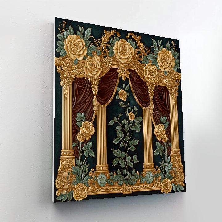 Gustav Klimt Inspired Rose Pavilion Paint by numbers kits