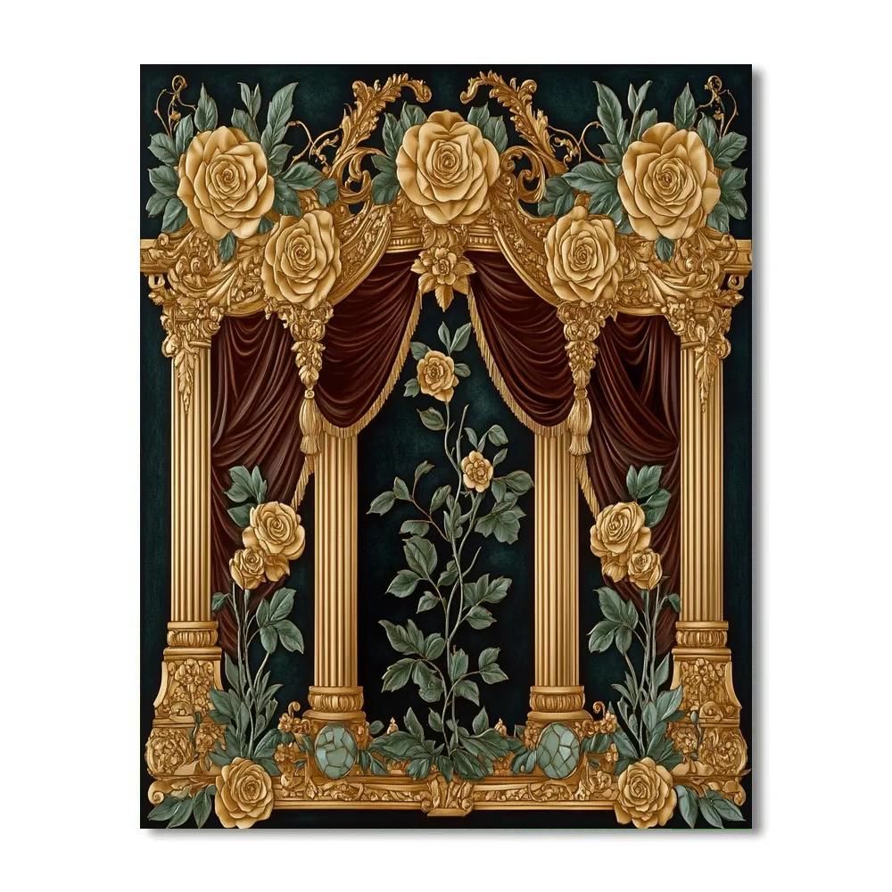 Gustav Klimt Inspired Rose Pavilion Paint by numbers kits