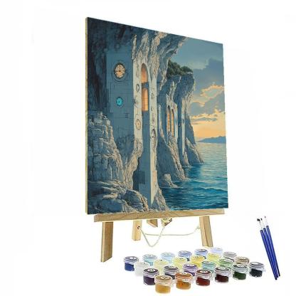 Salvador Dali Inspired Clockwork Coast DIY paint by numbers