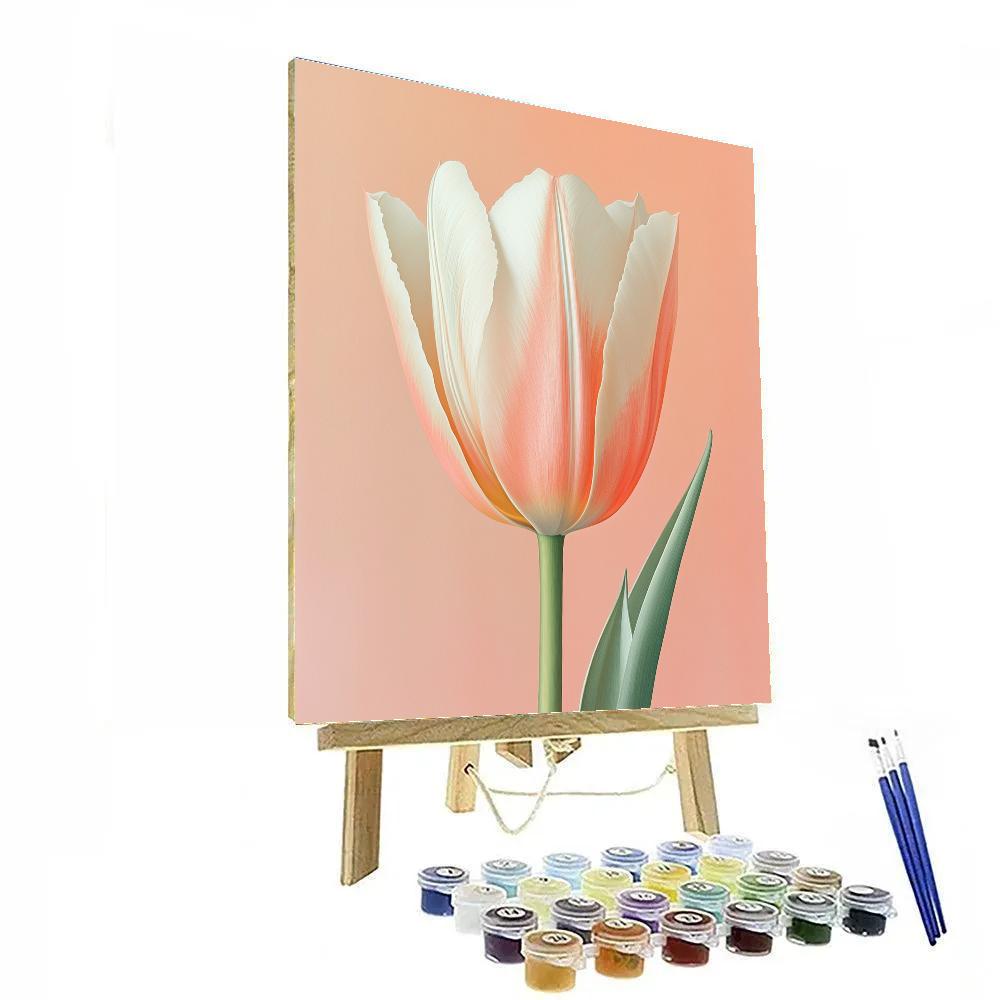 Georgia OKeeffe Inspired Tulip Abstract paint by number