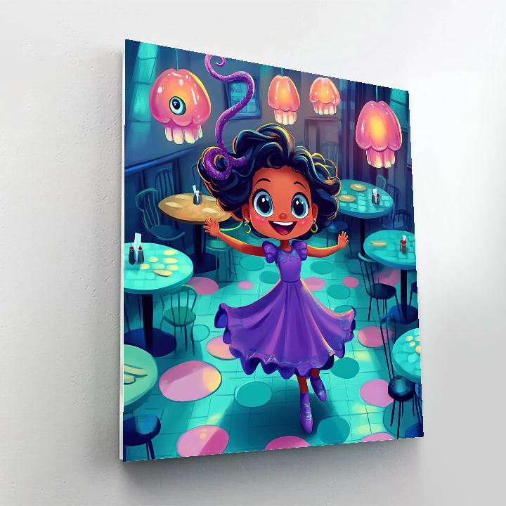 Celia Mae Restaurant Lobby Spin Disney Inspired Paint by numbers kits