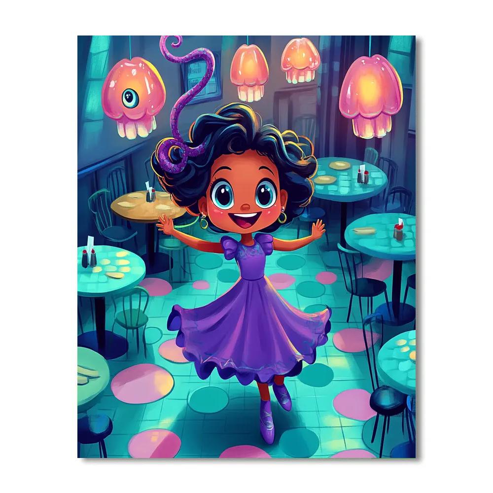 Celia Mae Restaurant Lobby Spin Disney Inspired Paint by numbers kits