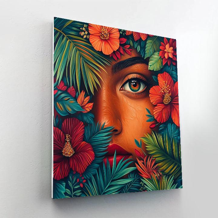 Frida Kahlo Inspired Garden Portrait Paint by numbers kits