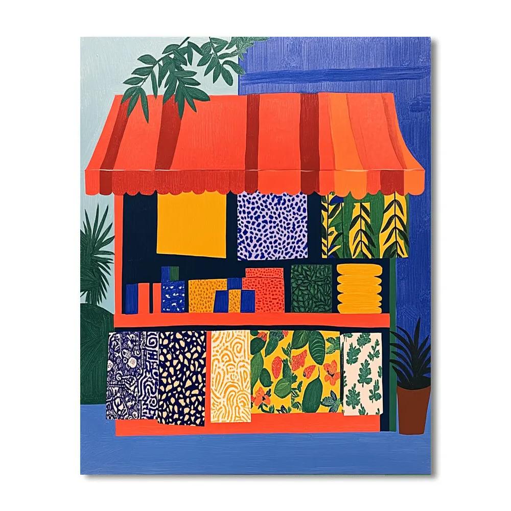 Henri Matisse Inspired Fruit Stall paint by number