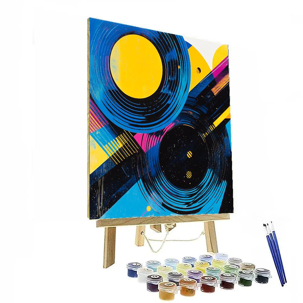 Wassily Kandinsky Inspired Cosmic Duet Number painting