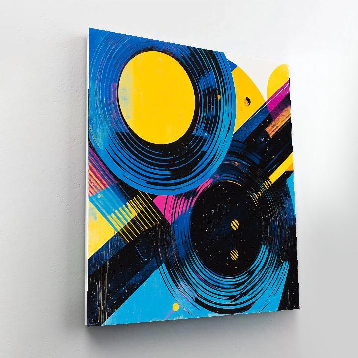 Wassily Kandinsky Inspired Cosmic Duet Number painting