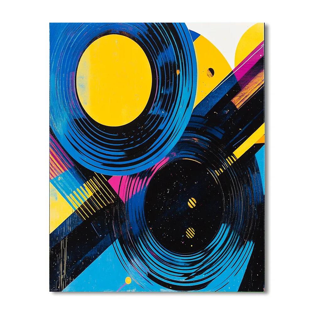 Wassily Kandinsky Inspired Cosmic Duet Number painting