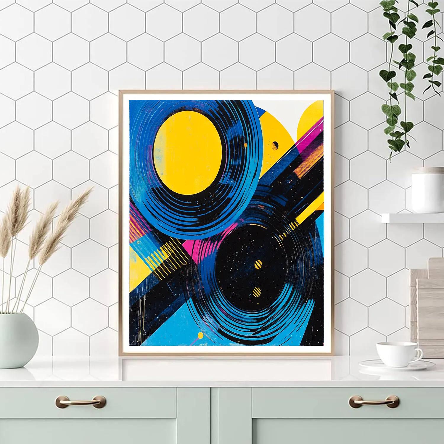 Wassily Kandinsky Inspired Cosmic Duet Number painting