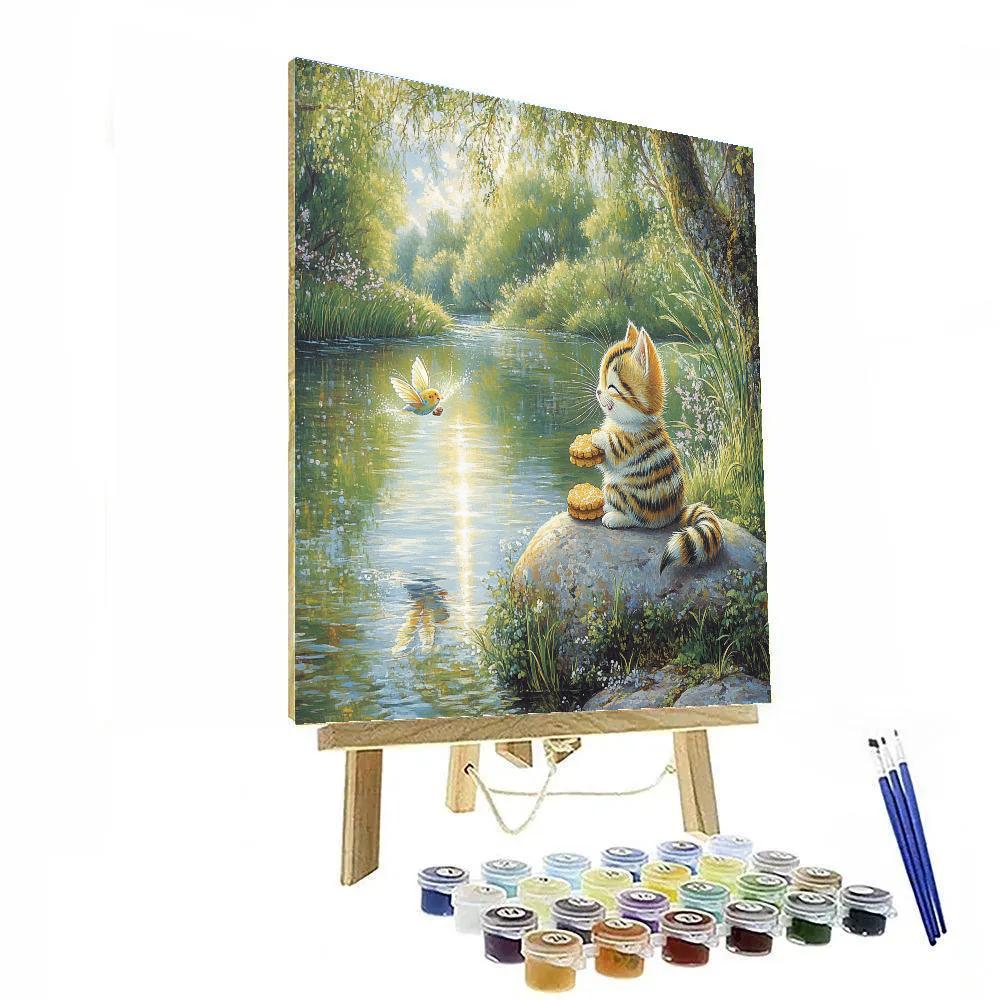 Meeko And Flit Riverbank Snack Chase Disney Inspired Paint by numbers art