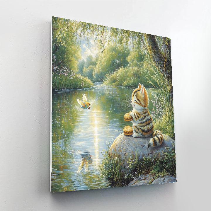 Meeko And Flit Riverbank Snack Chase Disney Inspired Paint by numbers art