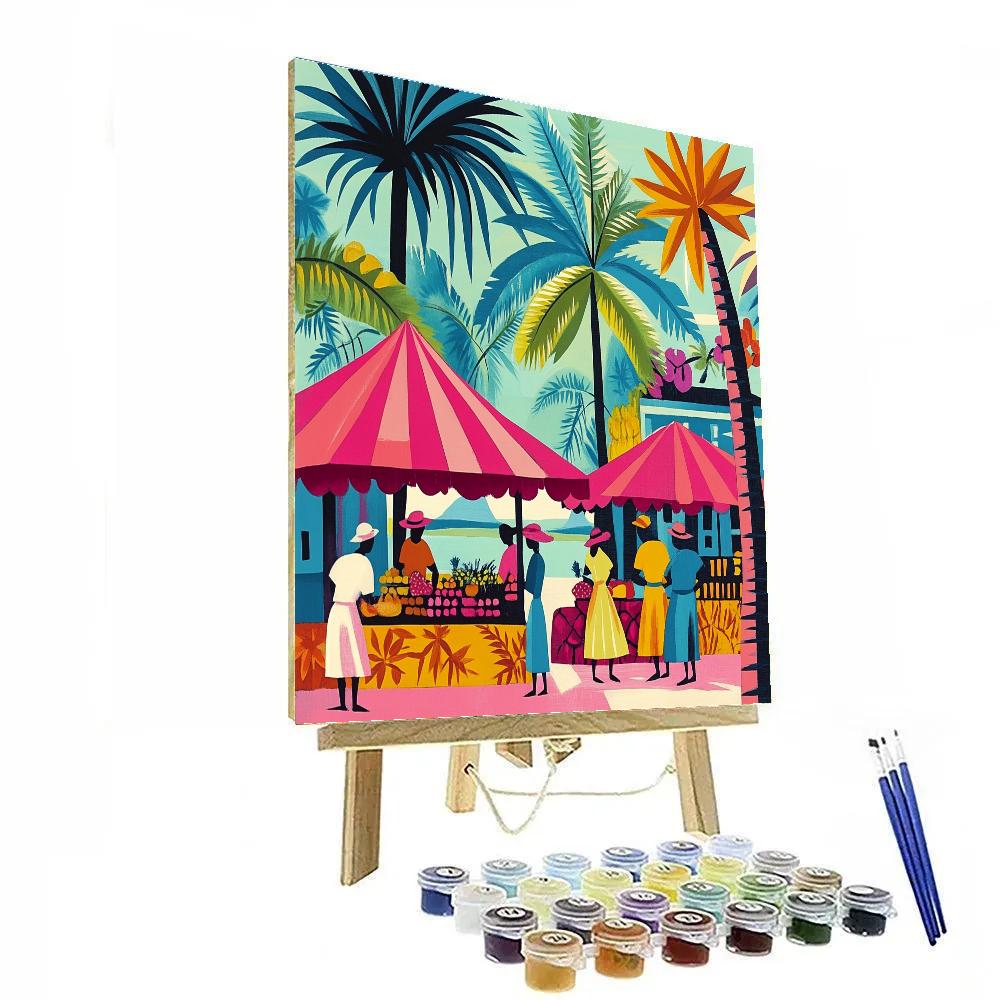Paul Gauguin Inspired Lagoon Market Paint by numbers kits