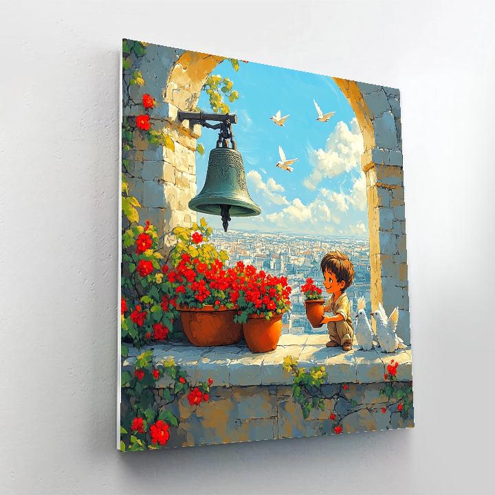 Quasimodo Cathedral Bell Tower Garden Disney Inspired Paint by numbers kits