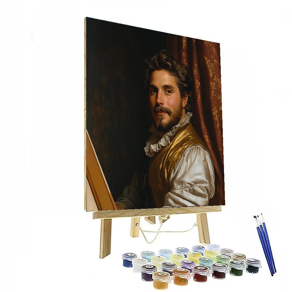 Diego Velázquez Inspired Court Painter paint by color