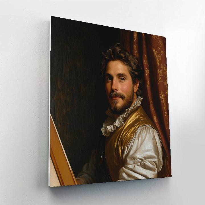 Diego Velázquez Inspired Court Painter paint by color