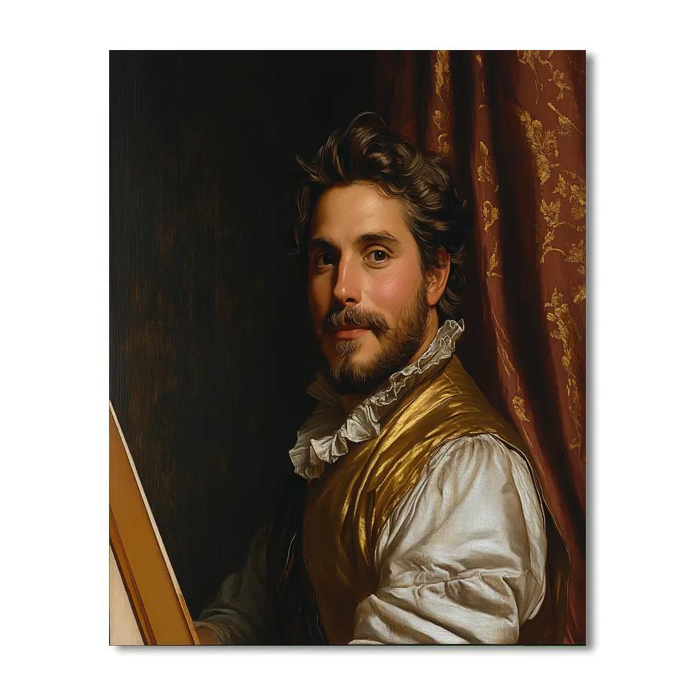 Diego Velázquez Inspired Court Painter paint by color