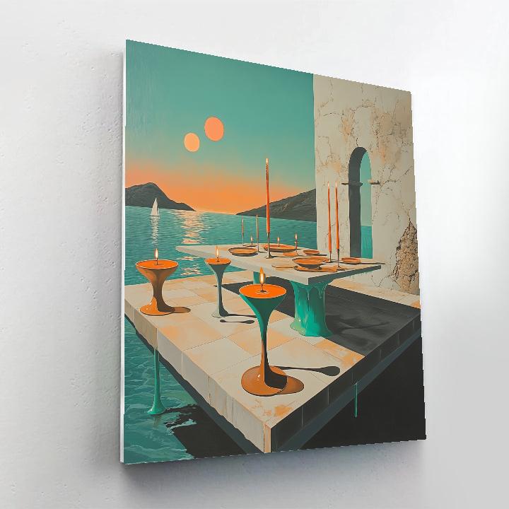 Salvador Dali Inspired Celestial Banquet Paint by numbers kits