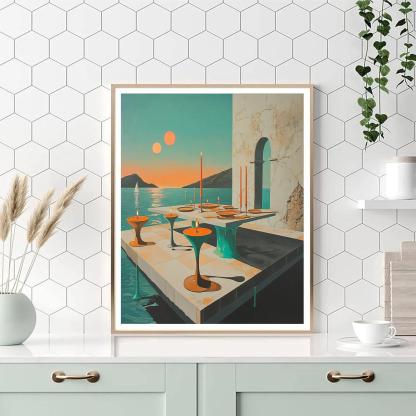 Salvador Dali Inspired Celestial Banquet Paint by numbers kits