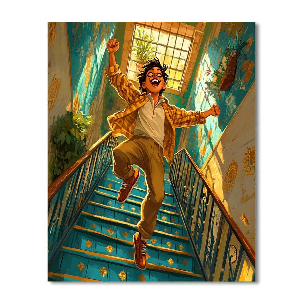 Camilo Casita Stair Flip Prank Disney Inspired paint by number