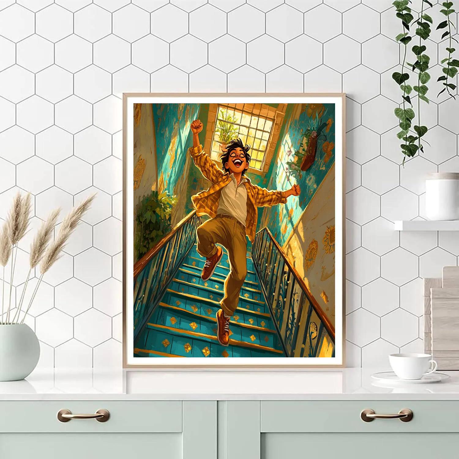 Camilo Casita Stair Flip Prank Disney Inspired paint by number