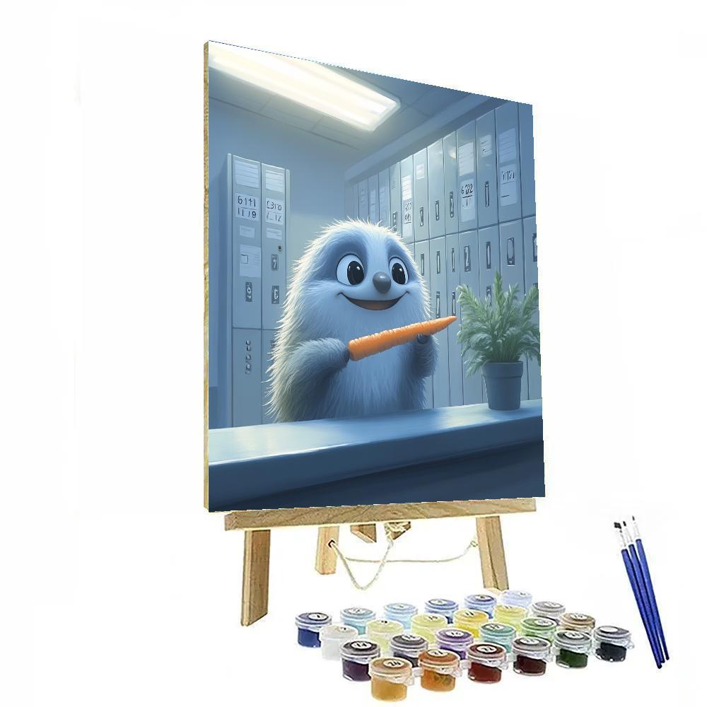 Flash Slothmore DMV Snack Break Disney Inspired paint by number