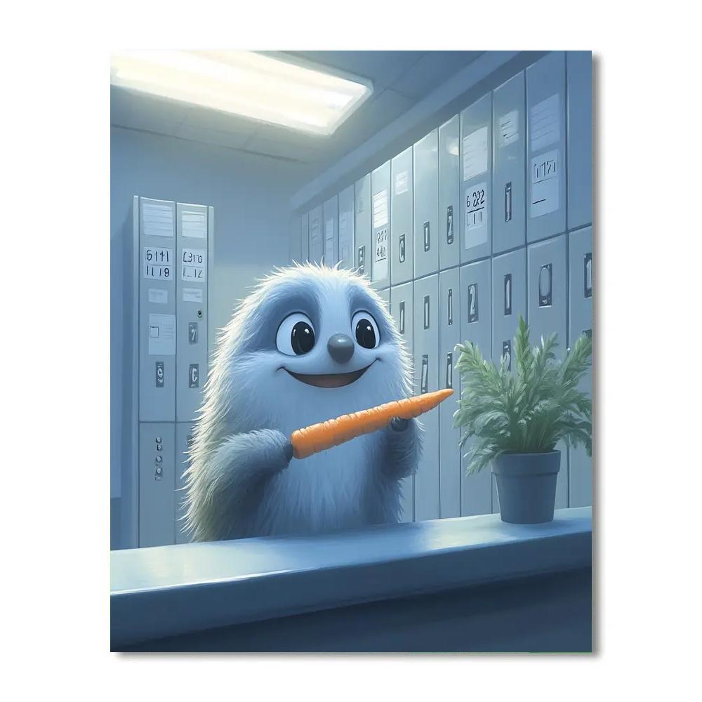 Flash Slothmore DMV Snack Break Disney Inspired paint by number